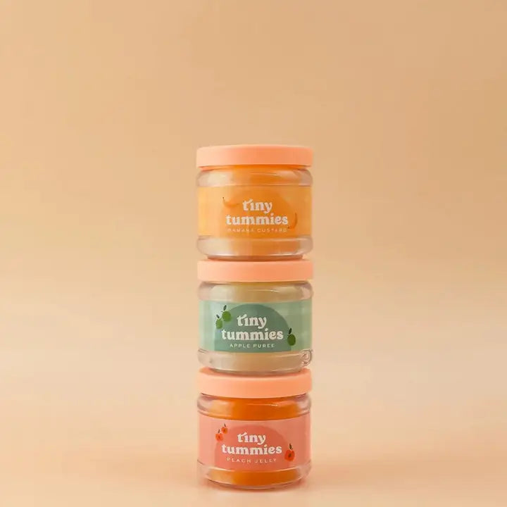 Tiny Tummies | Strawberry Jelly Food | Jar and Spoon