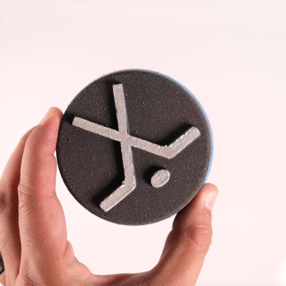 Hockey Puck Bath Bomb + Shoe Charm