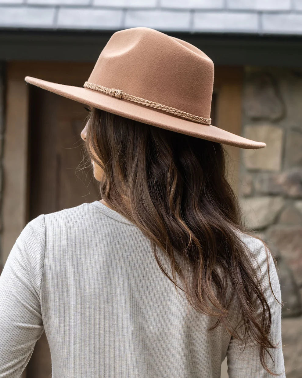 Wide Brim Felt Hat | Chestnut