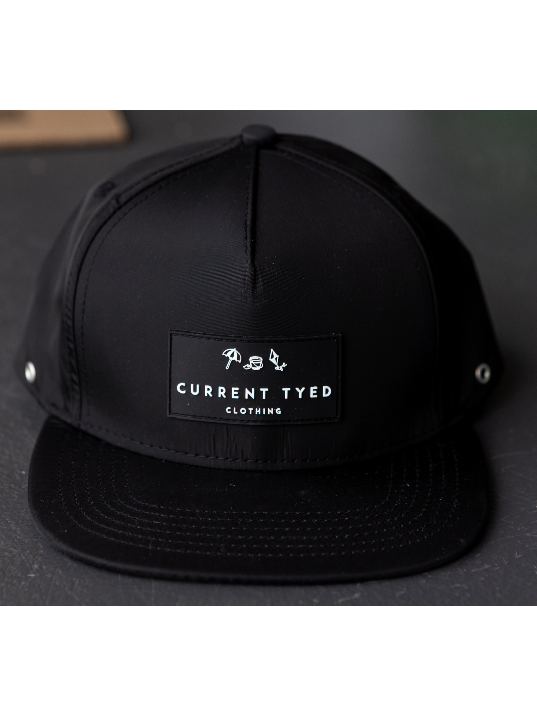 Black Waterproof Snapback (3M-Small Adult)