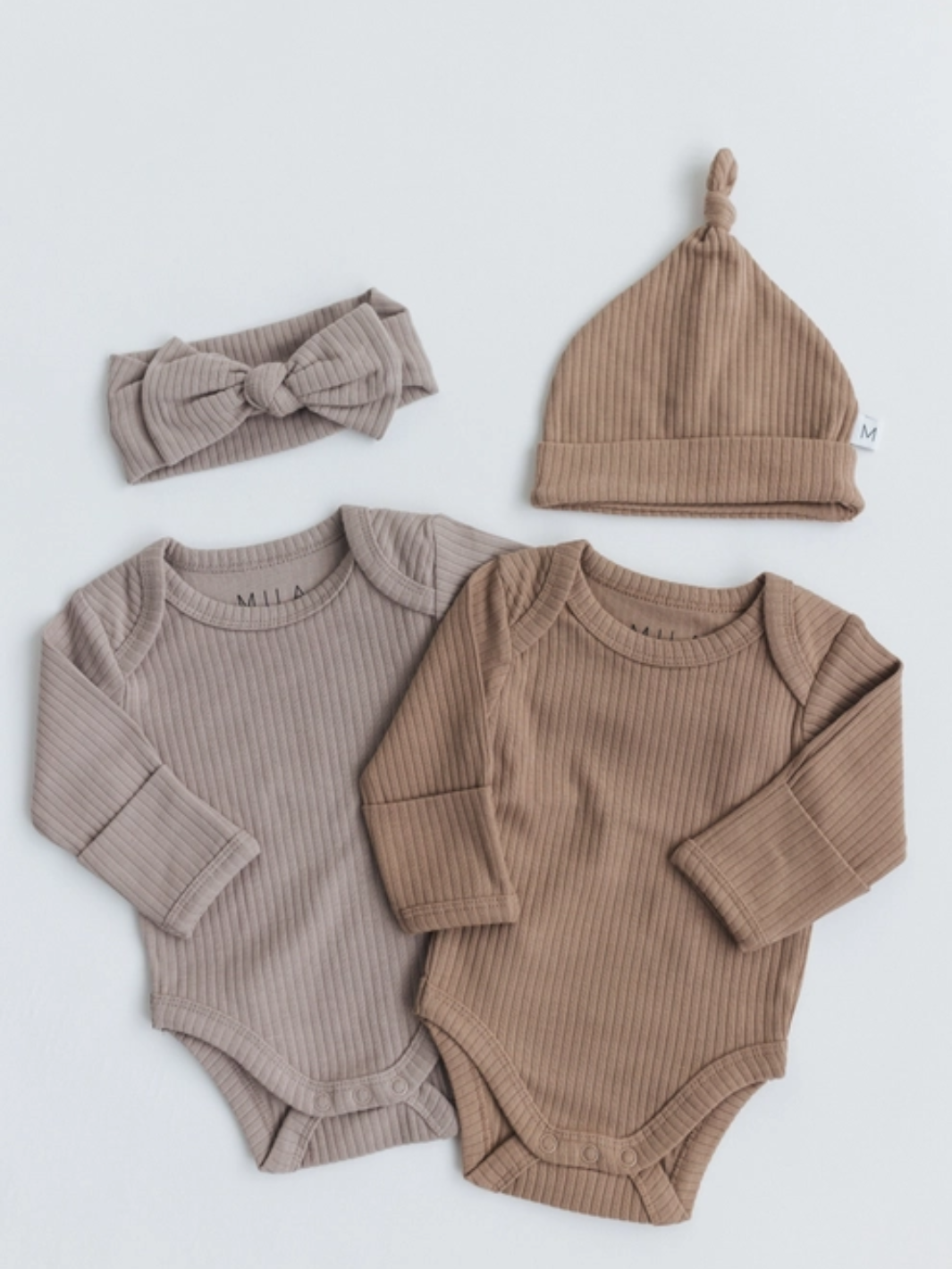 Ribbed Bodysuit | Cappuccino (NB-12M)