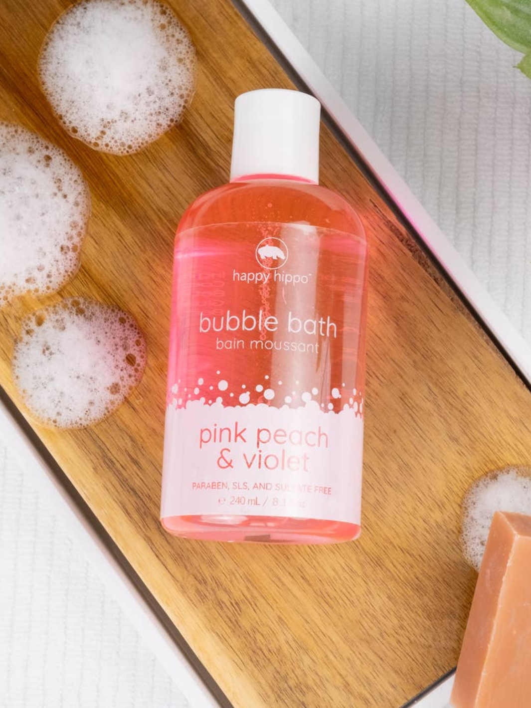 Pink Peach & Violet | Liquid Bubble Bath | 8.1 oz