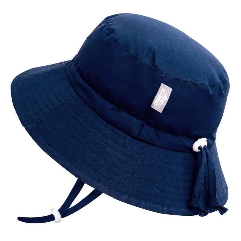 Navy Aqua-Dry Bucket Sun Hat